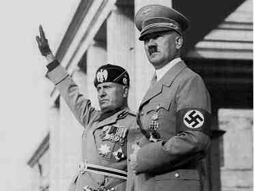 Hitler and Mussolini - Nazi and Fascist